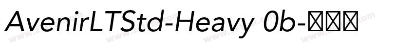 AvenirLTStd-Heavy 0b字体转换